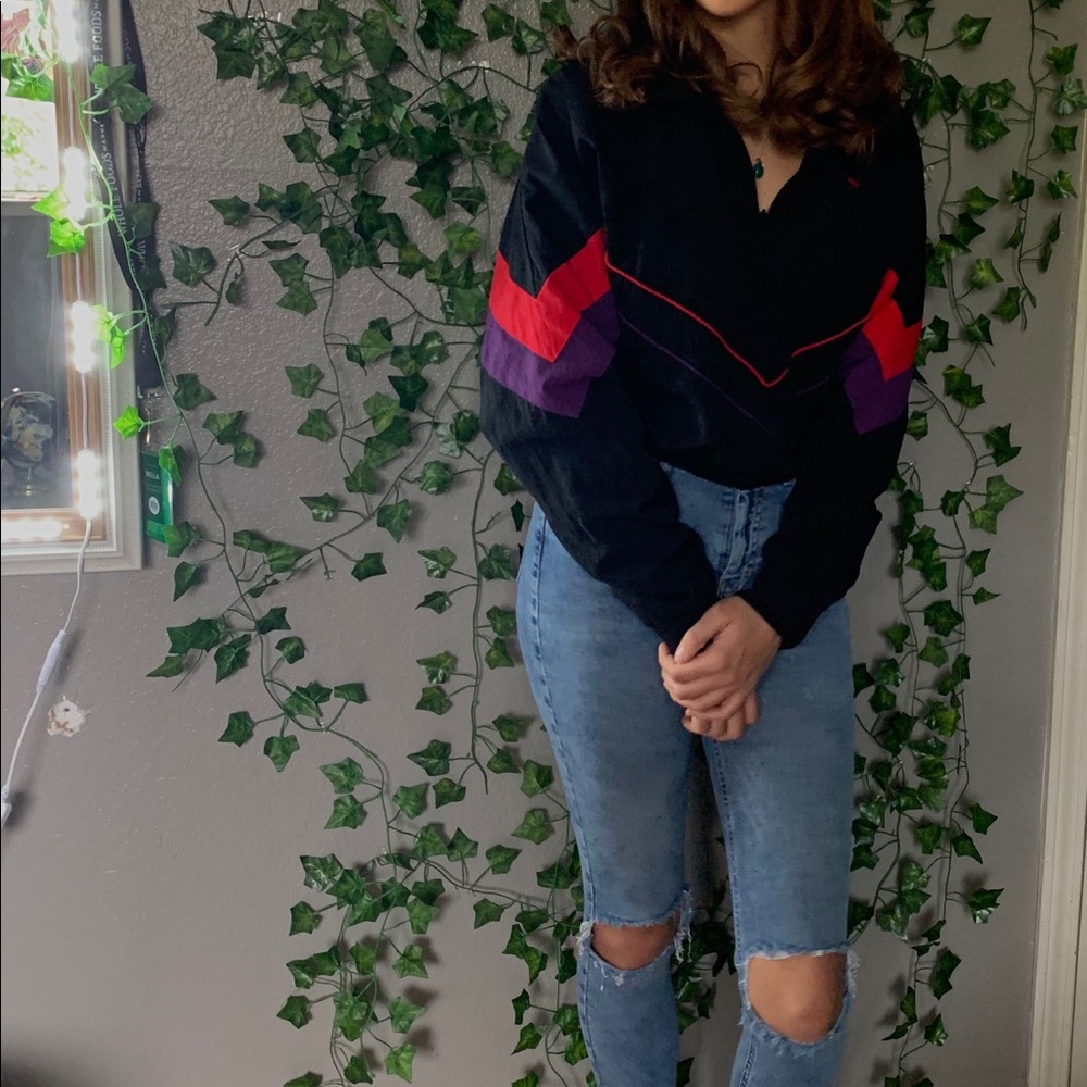 Cropped Fila Windbreaker